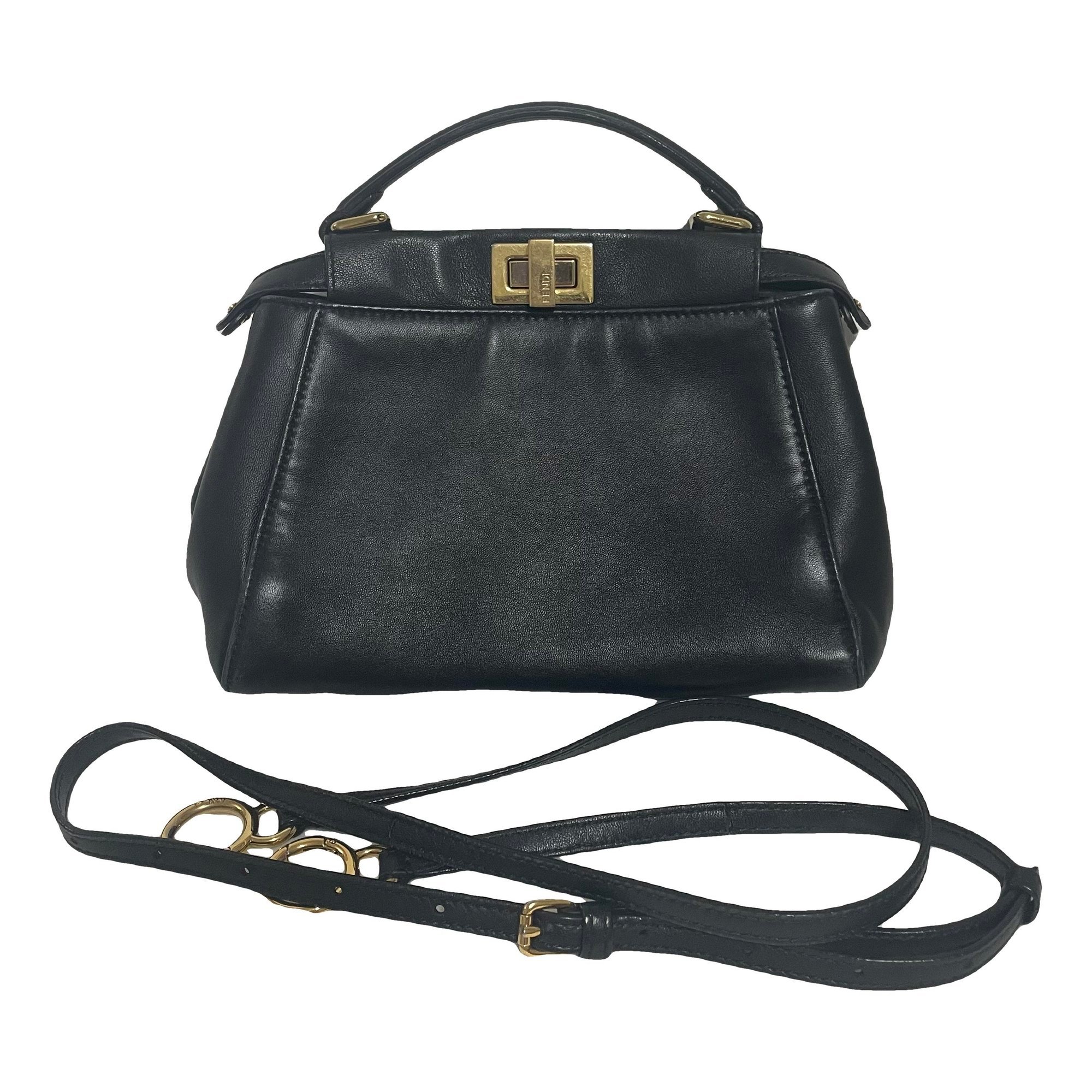 Peekaboo leather handbag
