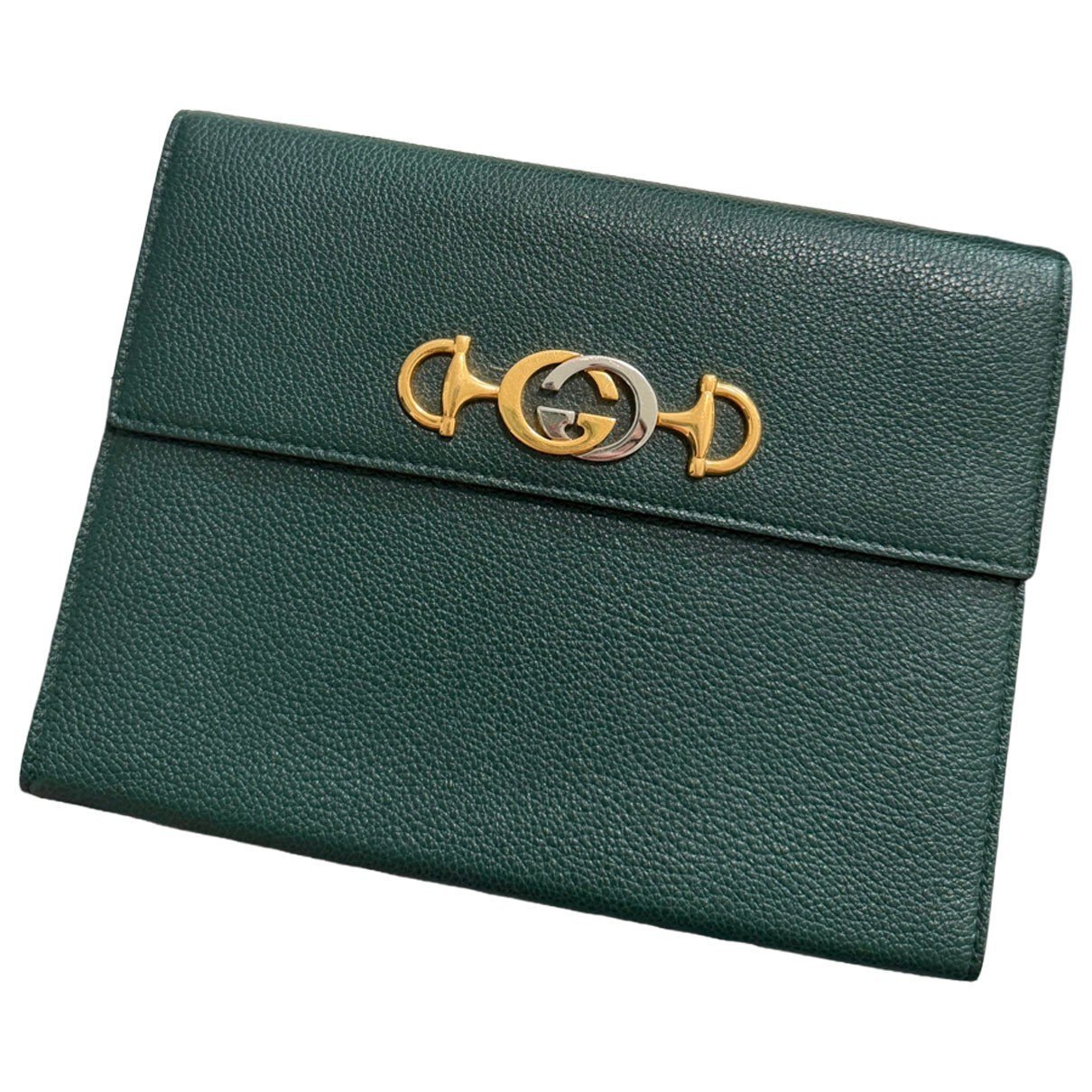 Zumi leather clutch bag