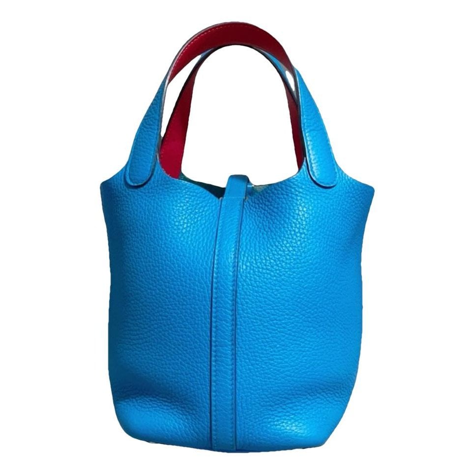 Picotin leather tote