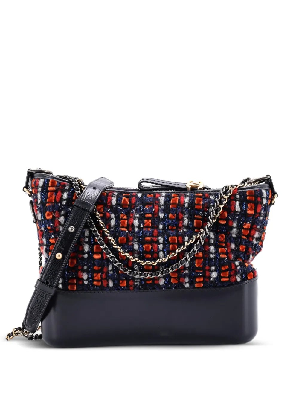 Gabrielle Quilted Tweed and Calfskin Medium hobo bag