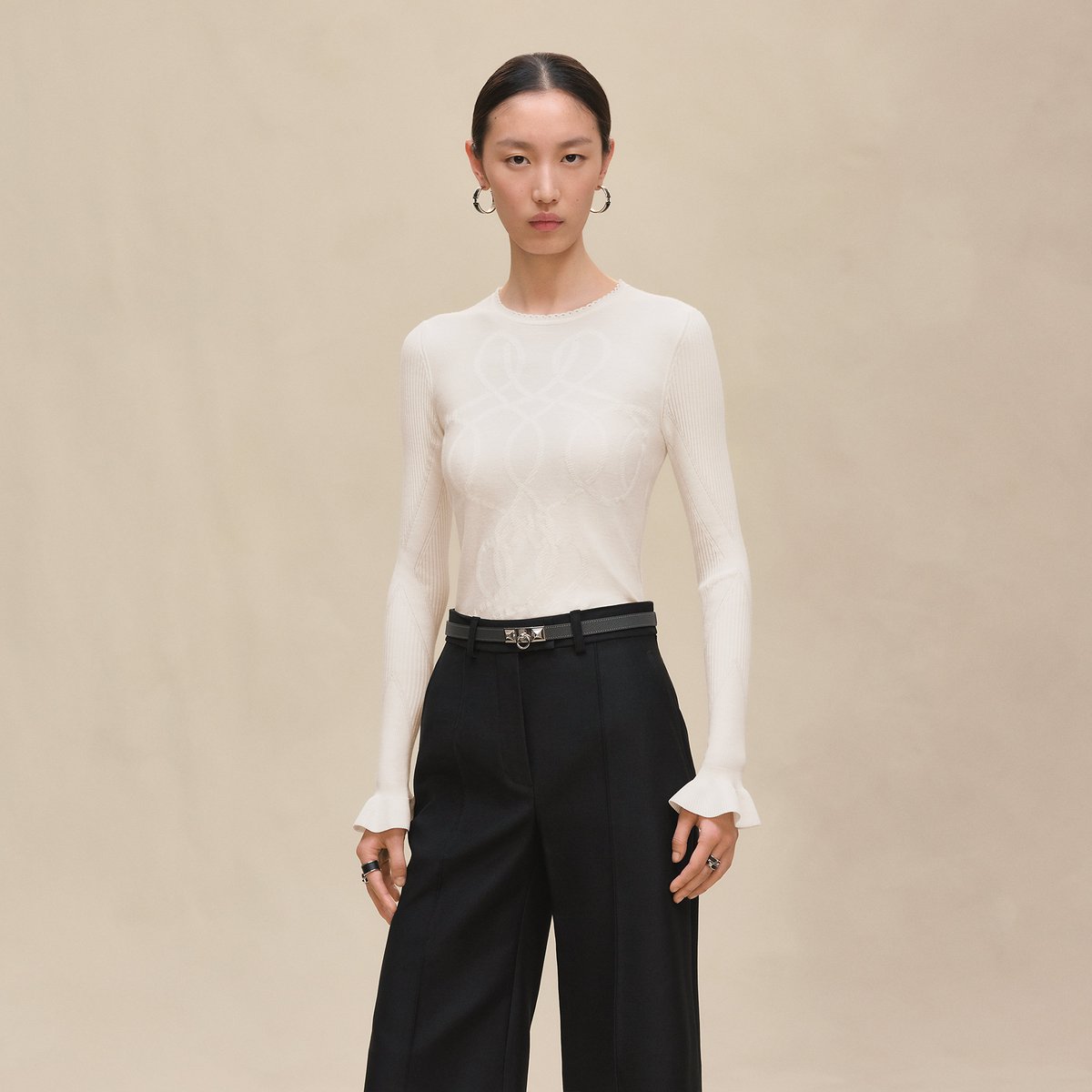 Blanc Naturel "Palefroi Remix" Light Long-sleeve Sweater