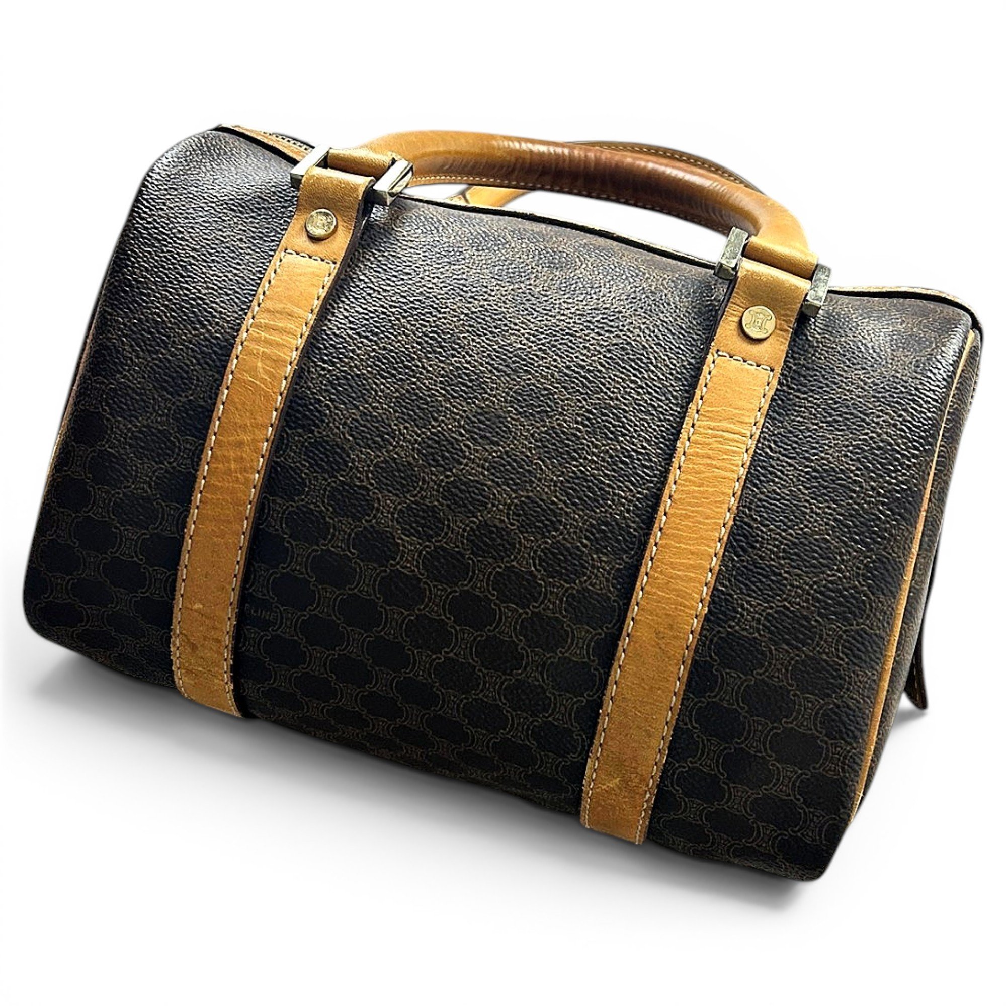 Leather bowling bag