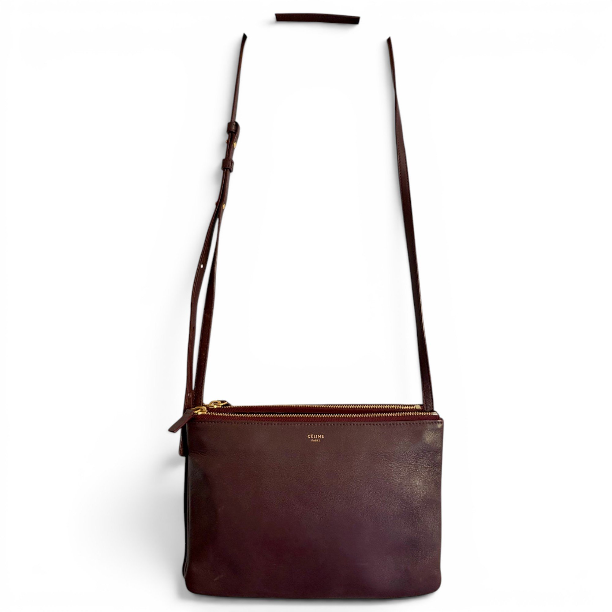 Trio leather crossbody bag