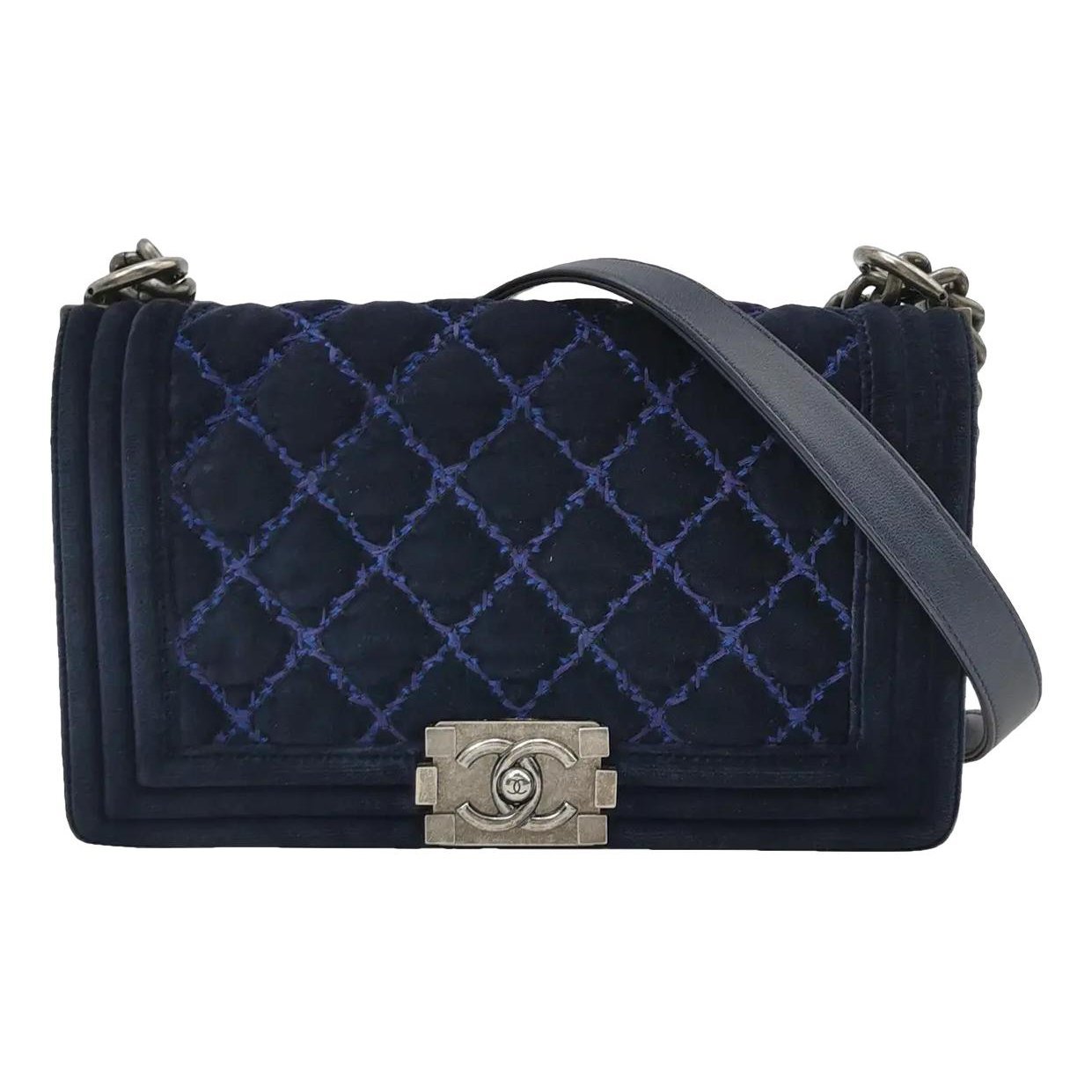 Velvet handbag