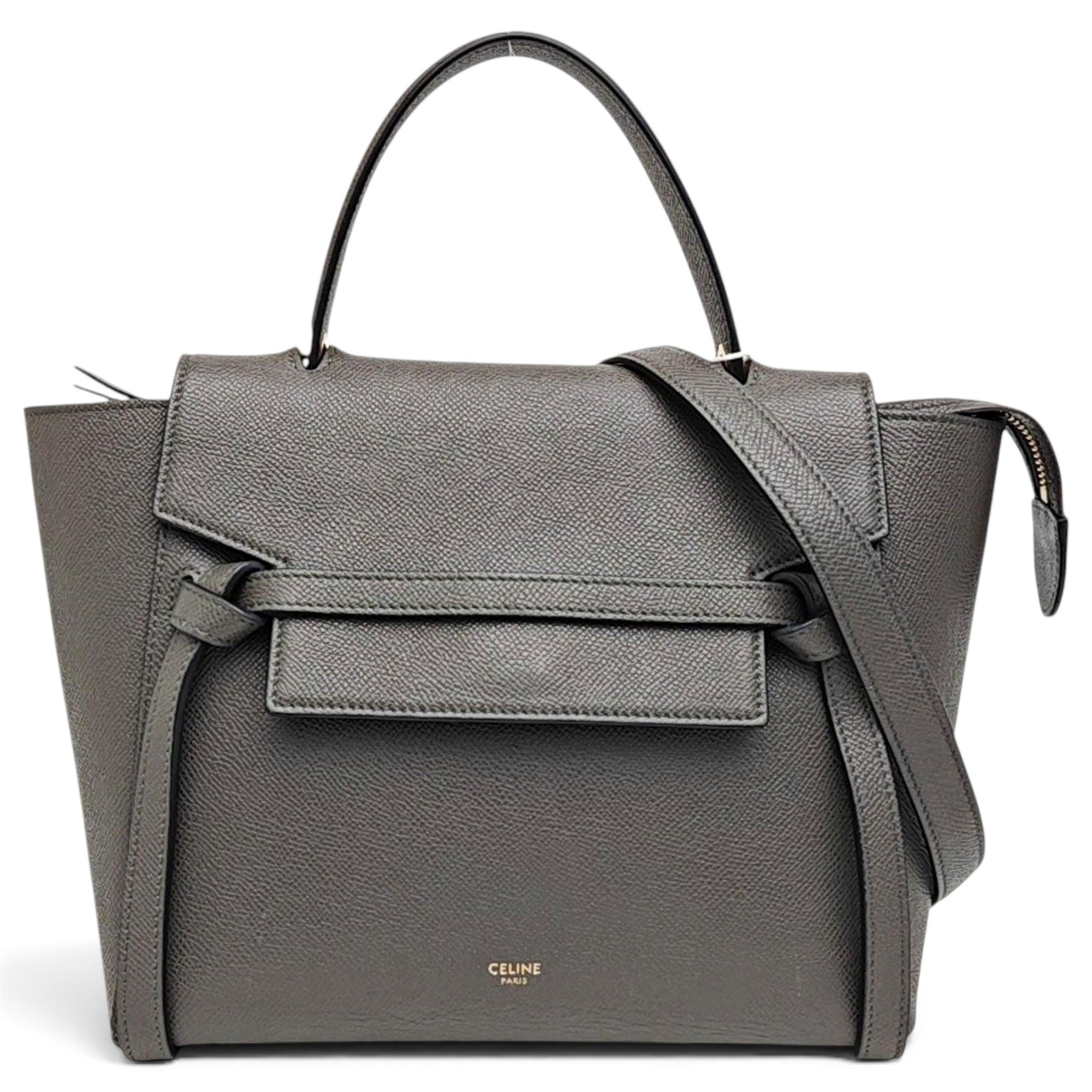 Belt leather handbag