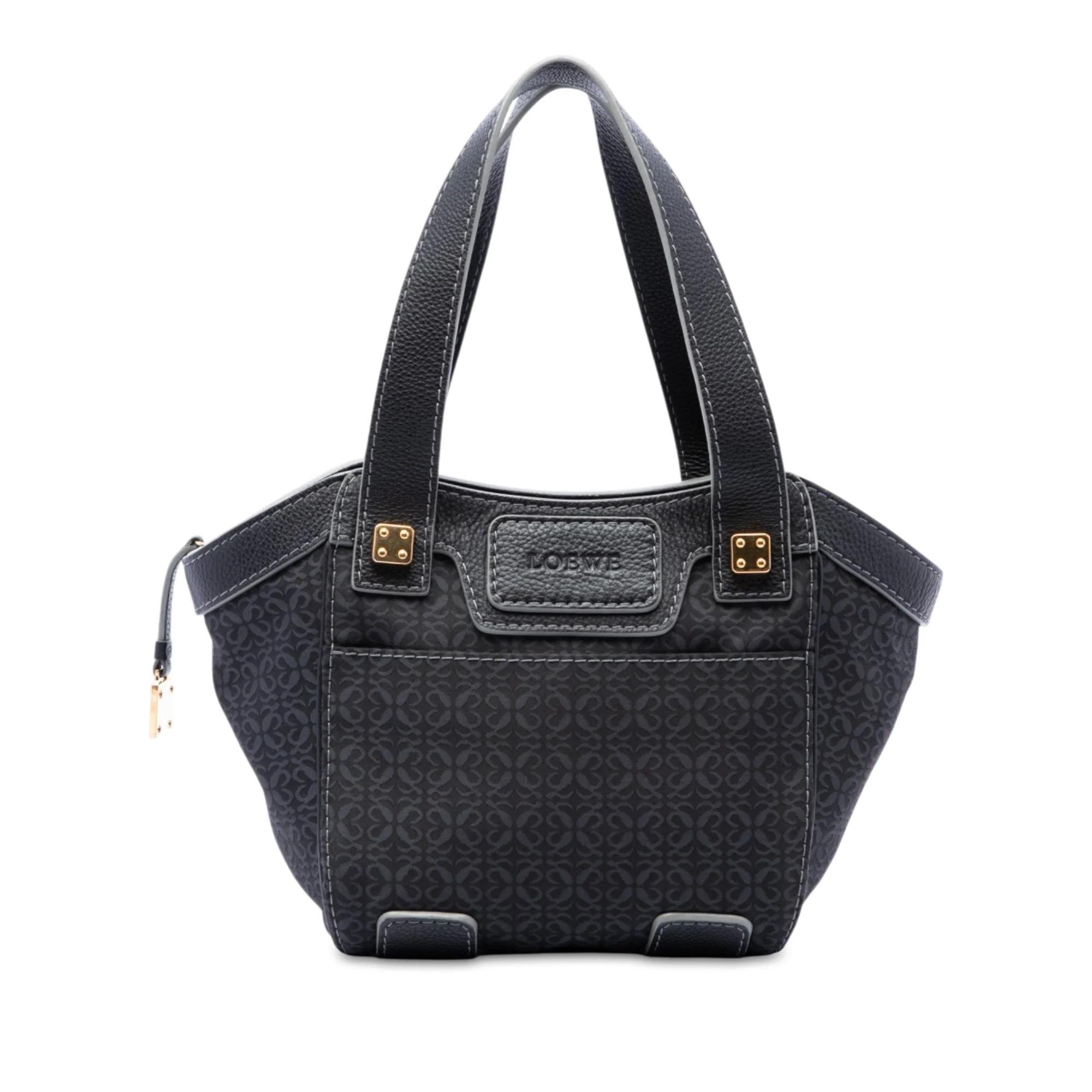 Anagram pony-style calfskin handbag