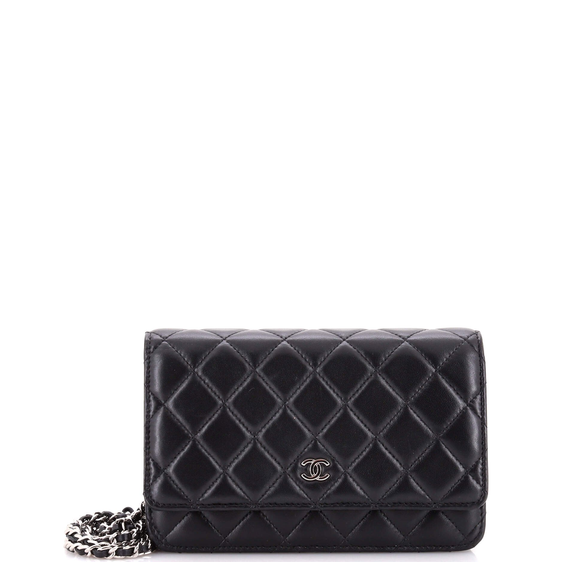 Wallet on Chain Quilted Lambskin