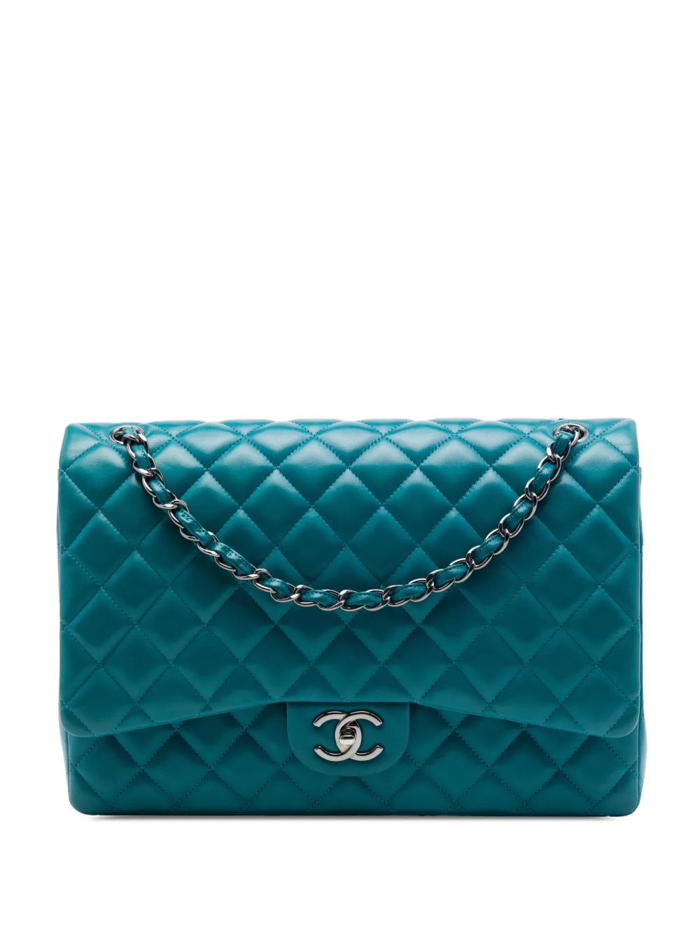 2011 Maxi Classic Lambskin Double Flap shoulder bag
