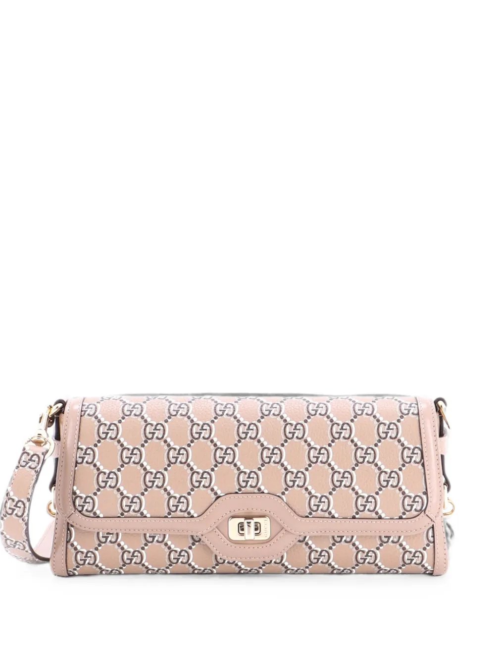 Luce Optical GG Printed Leather Small shoulder bag