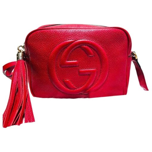 Leather clutch bag