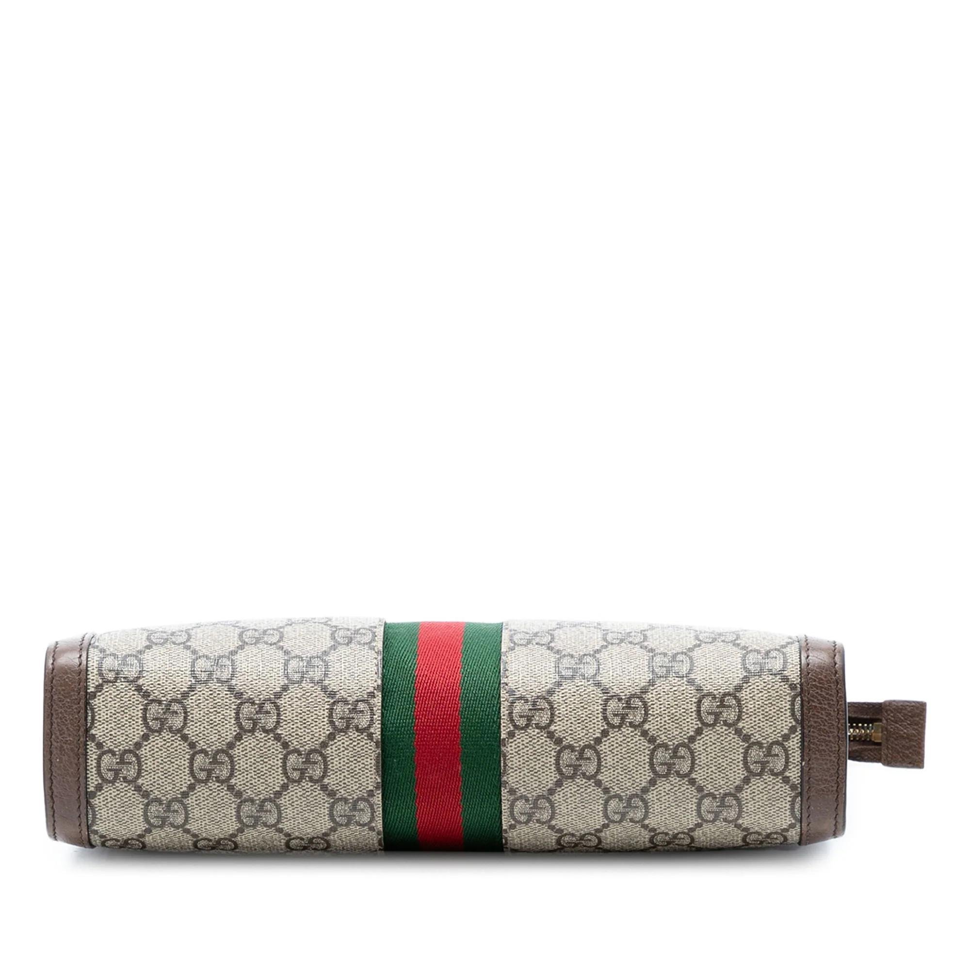 Ophidia leather clutch bag
