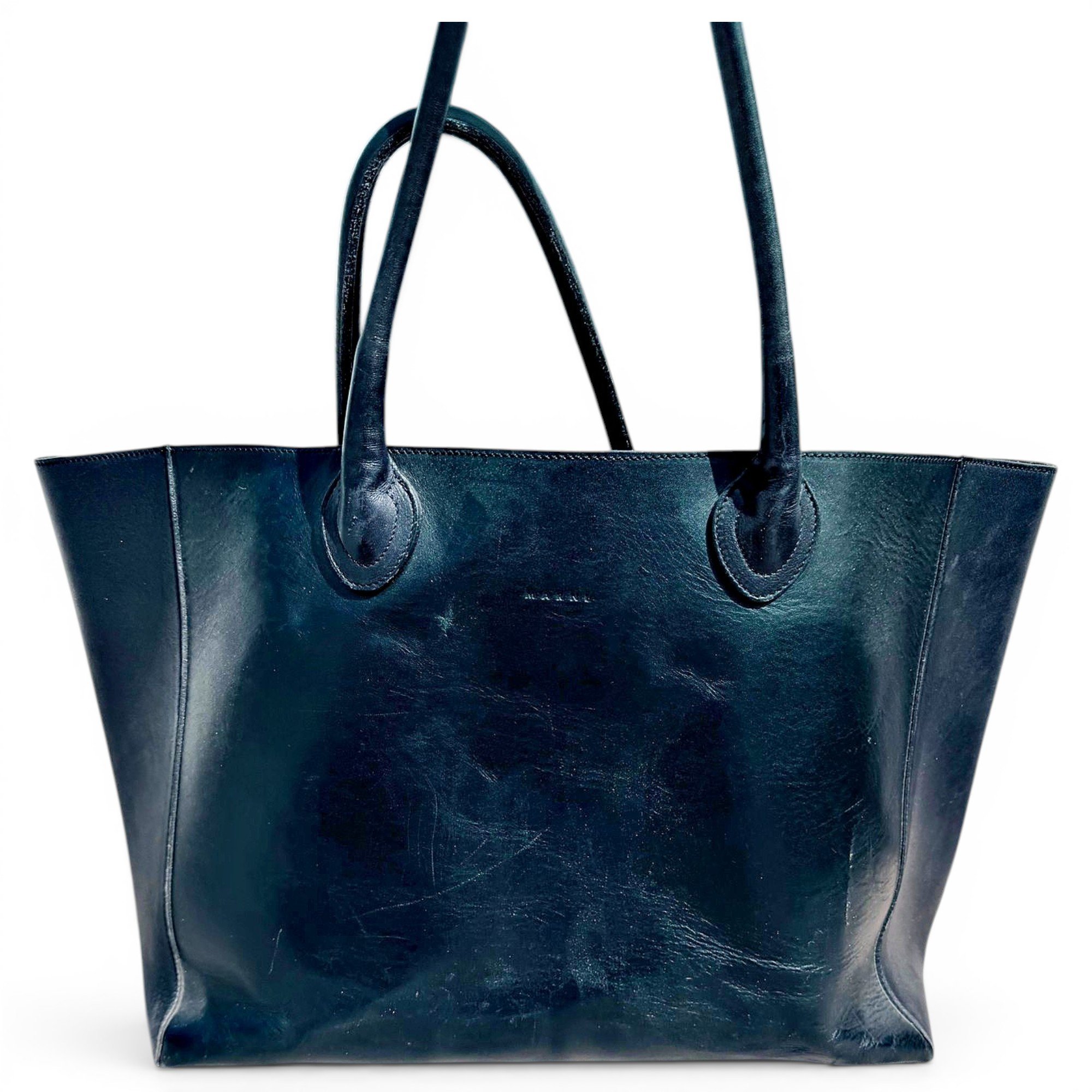 Leather tote