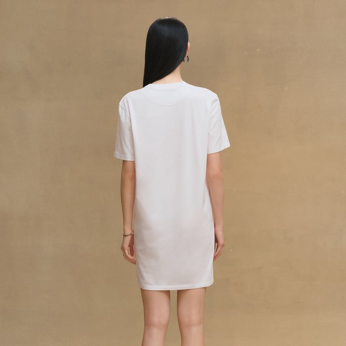 Blanc "Mors a Jouets" T-shirt Dress