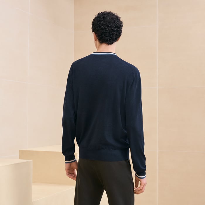 Marine "Rayures & Twist" Crewneck Sweater