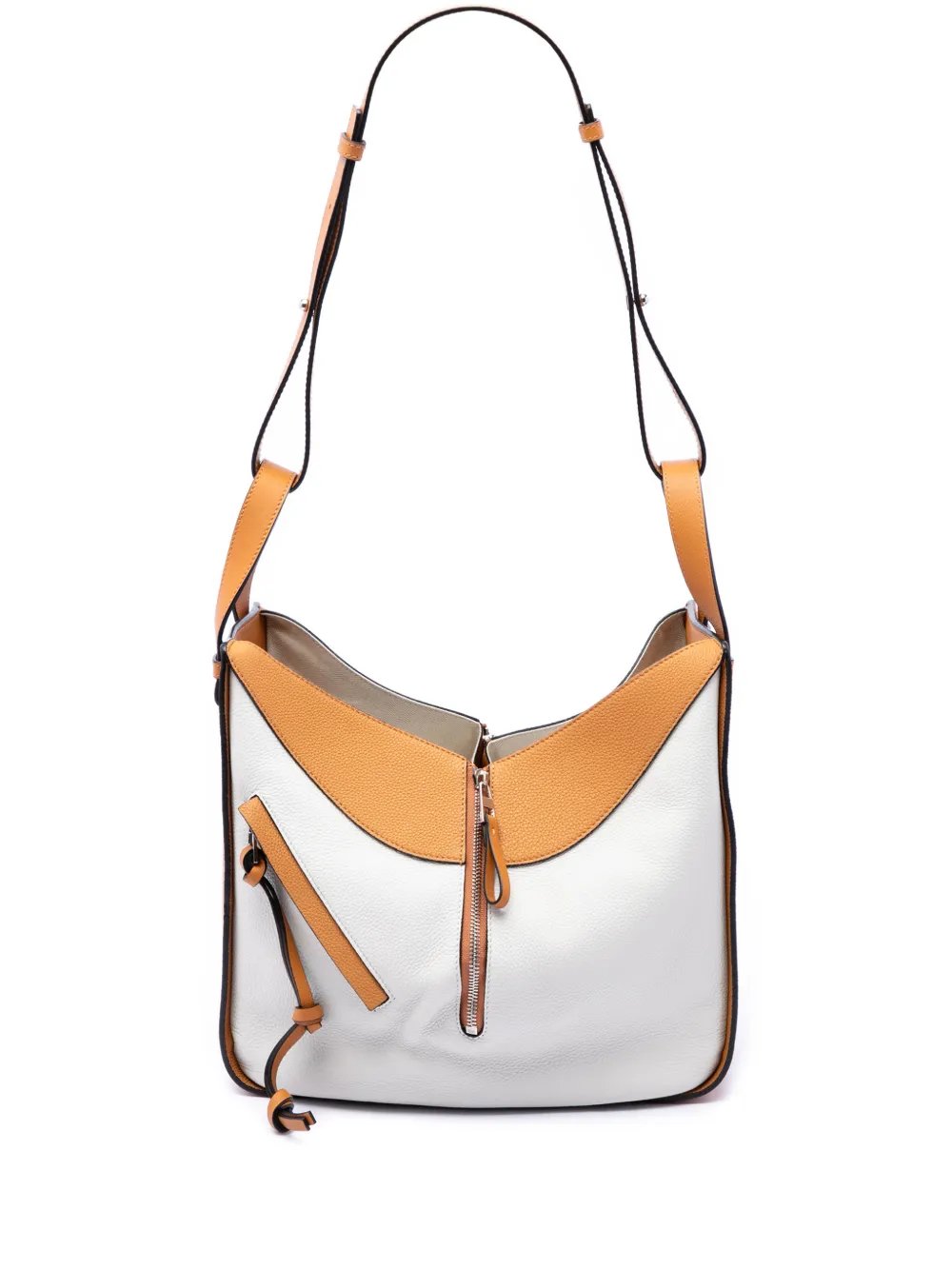 2018 Medium Bicolor Grained Calfskin Hammock satchel