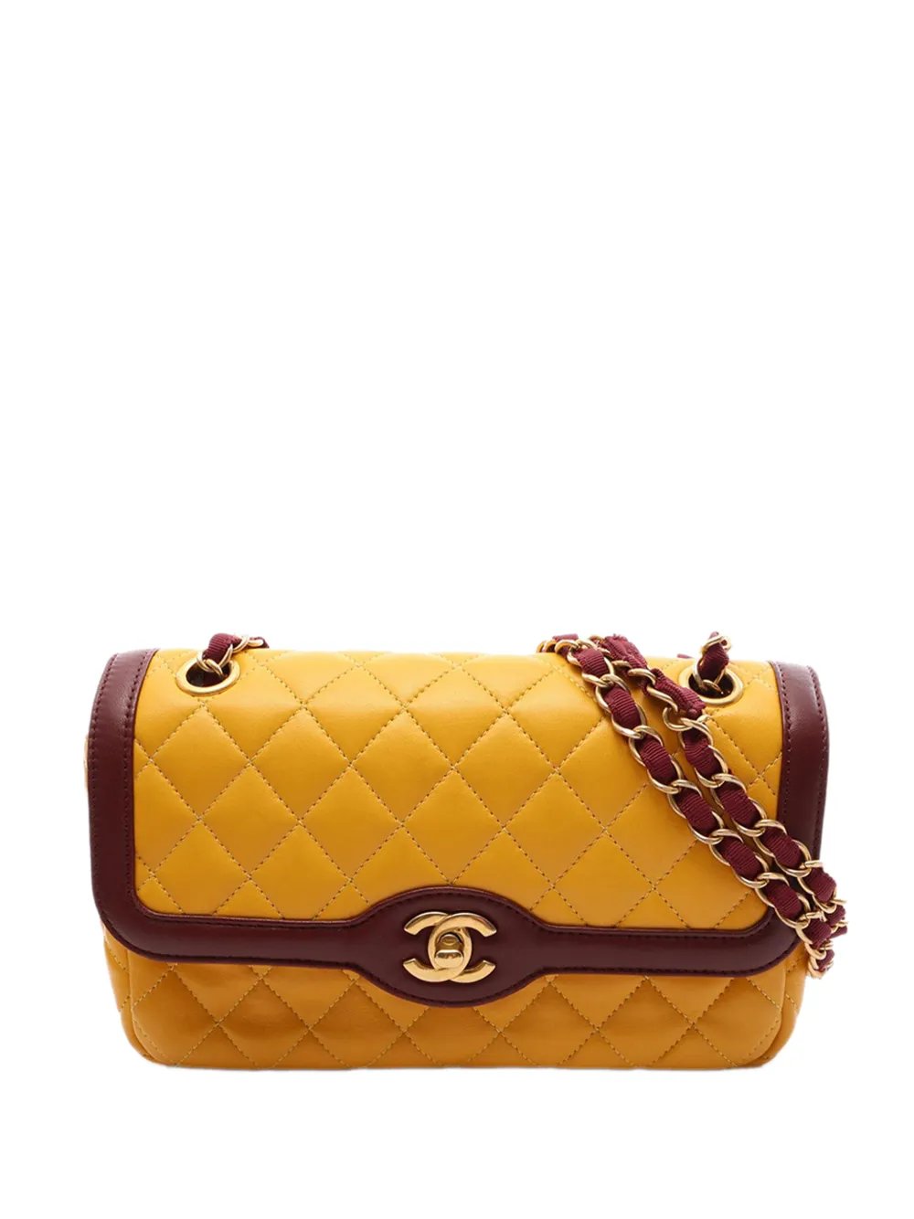 2015-2016 Medium Quilted Lambskin Two Tone Day Flap shoulder bag