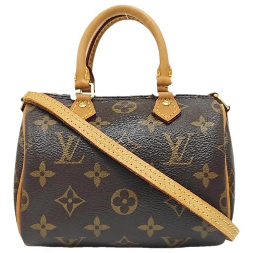 Nano Speedy / Mini HL leather handbag