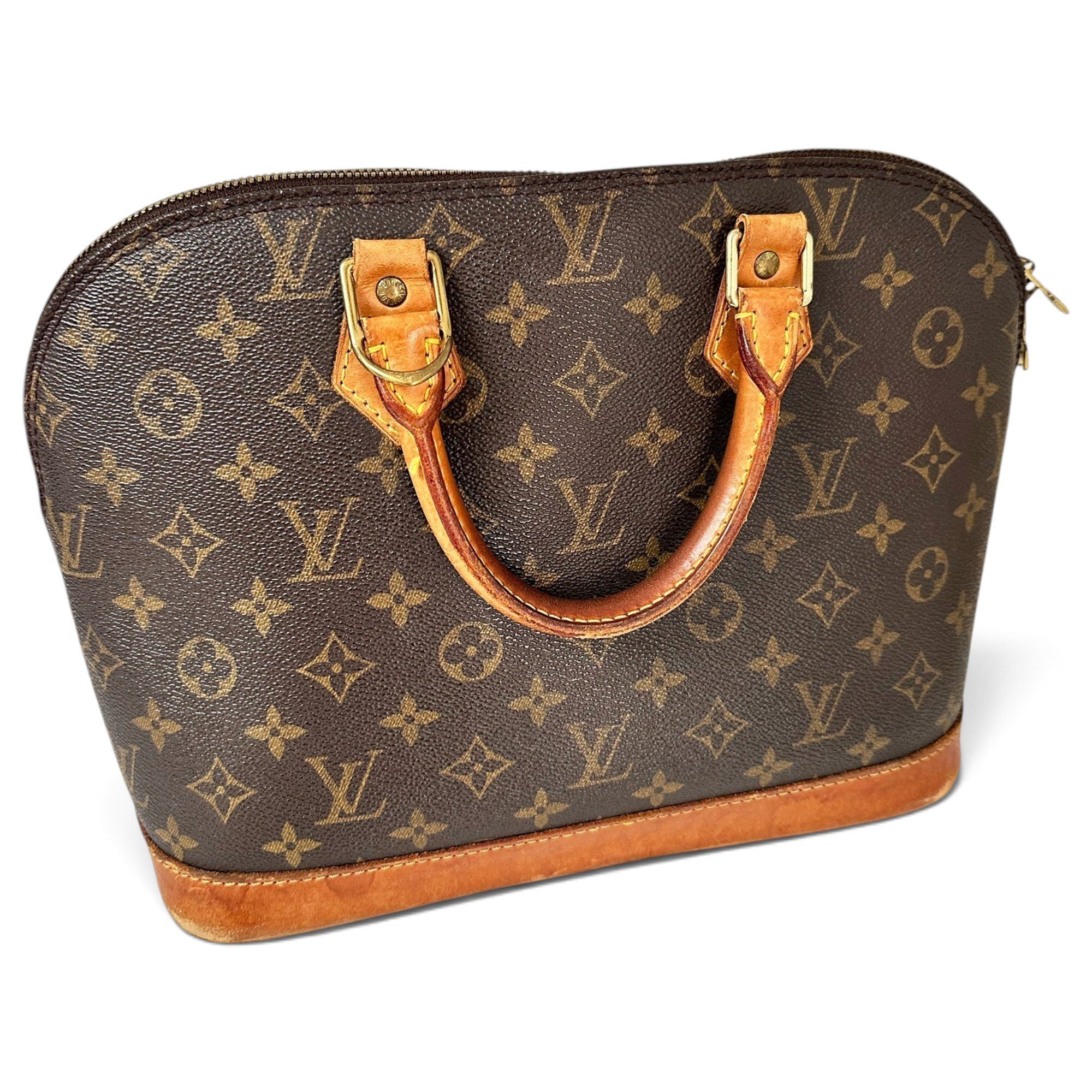 Louis Vuitton Alma leather handbag