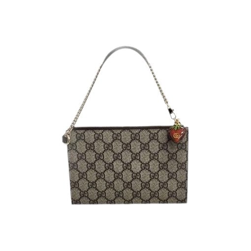 Leather clutch bag