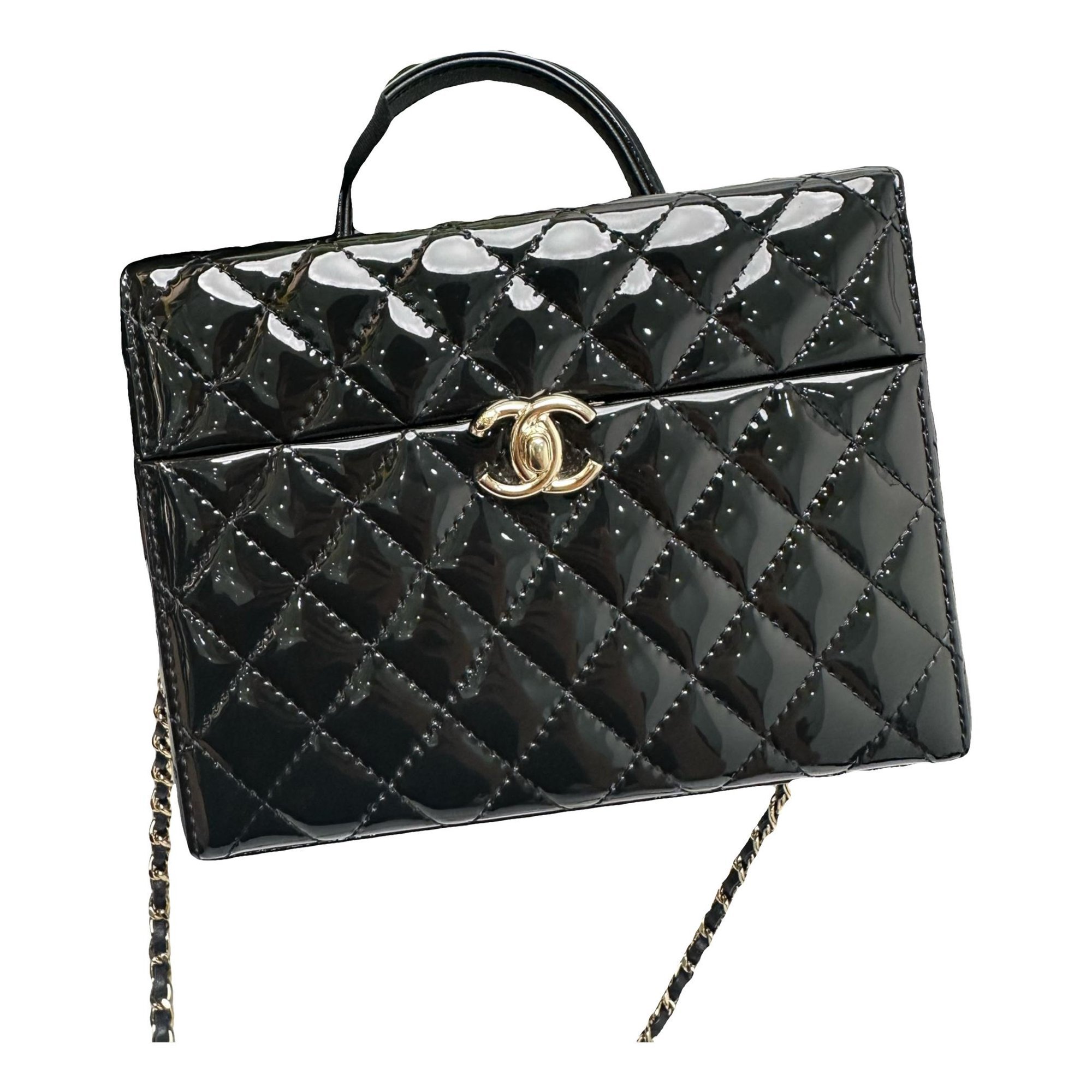 Patent leather crossbody bag
