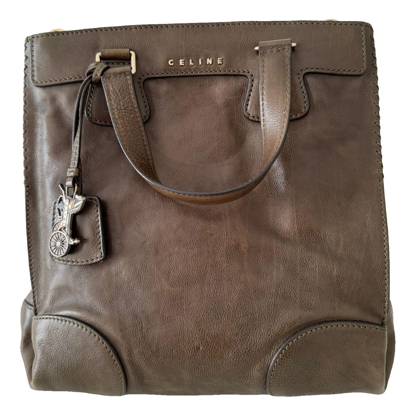 Leather tote