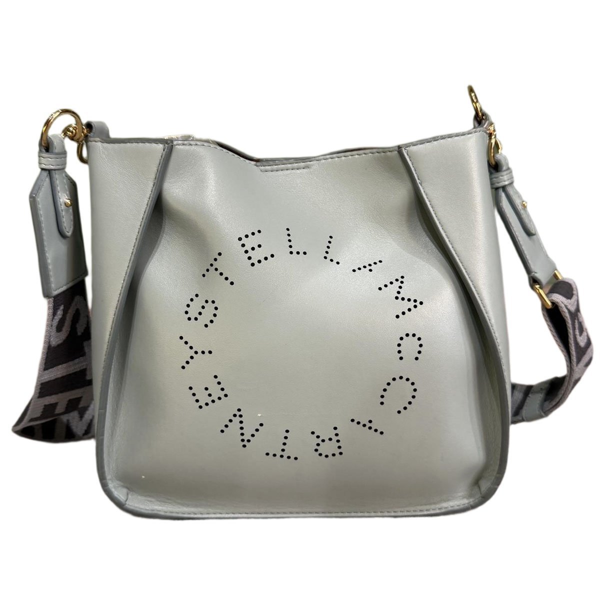 Logo vegan leather crossbody bag