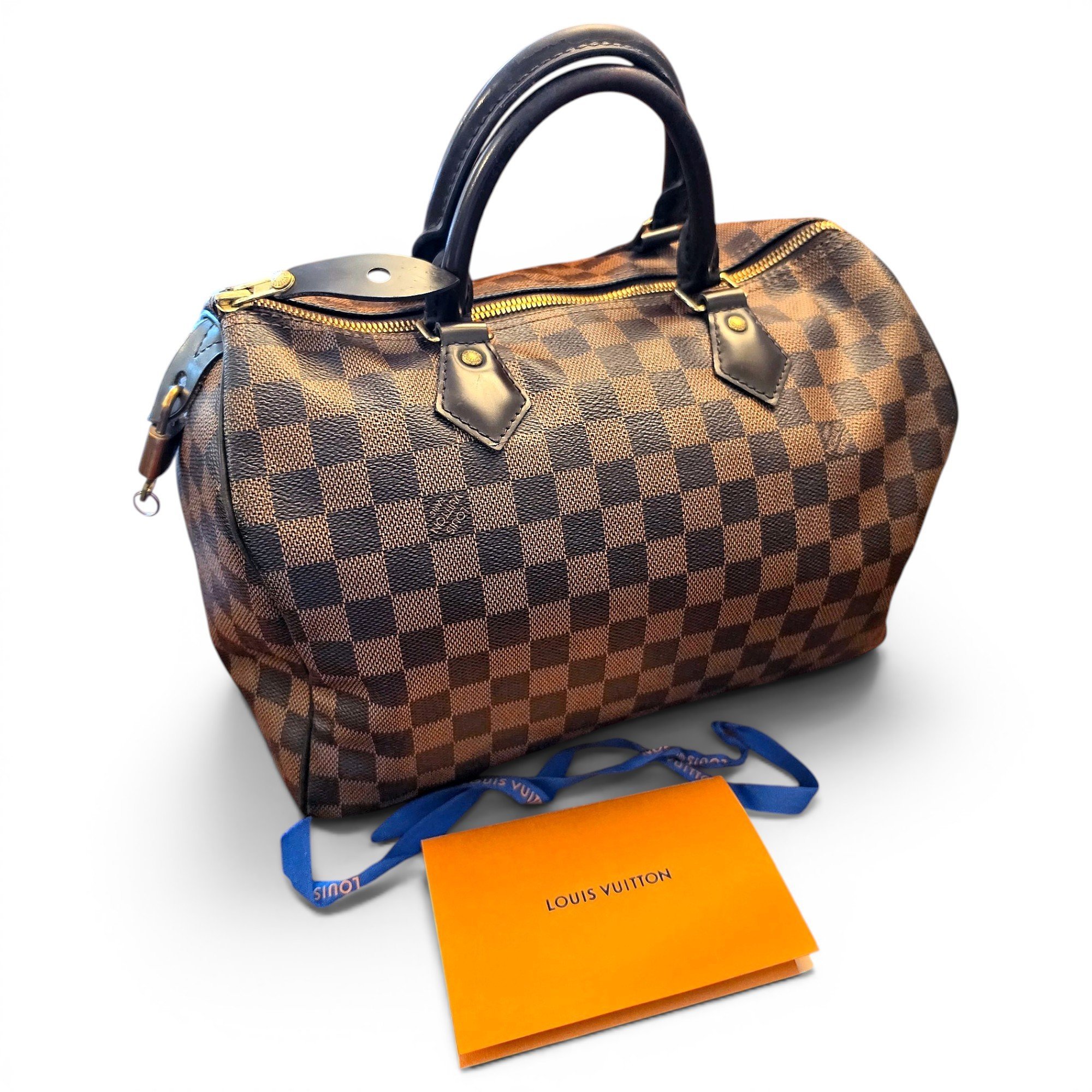 Speedy leather handbag