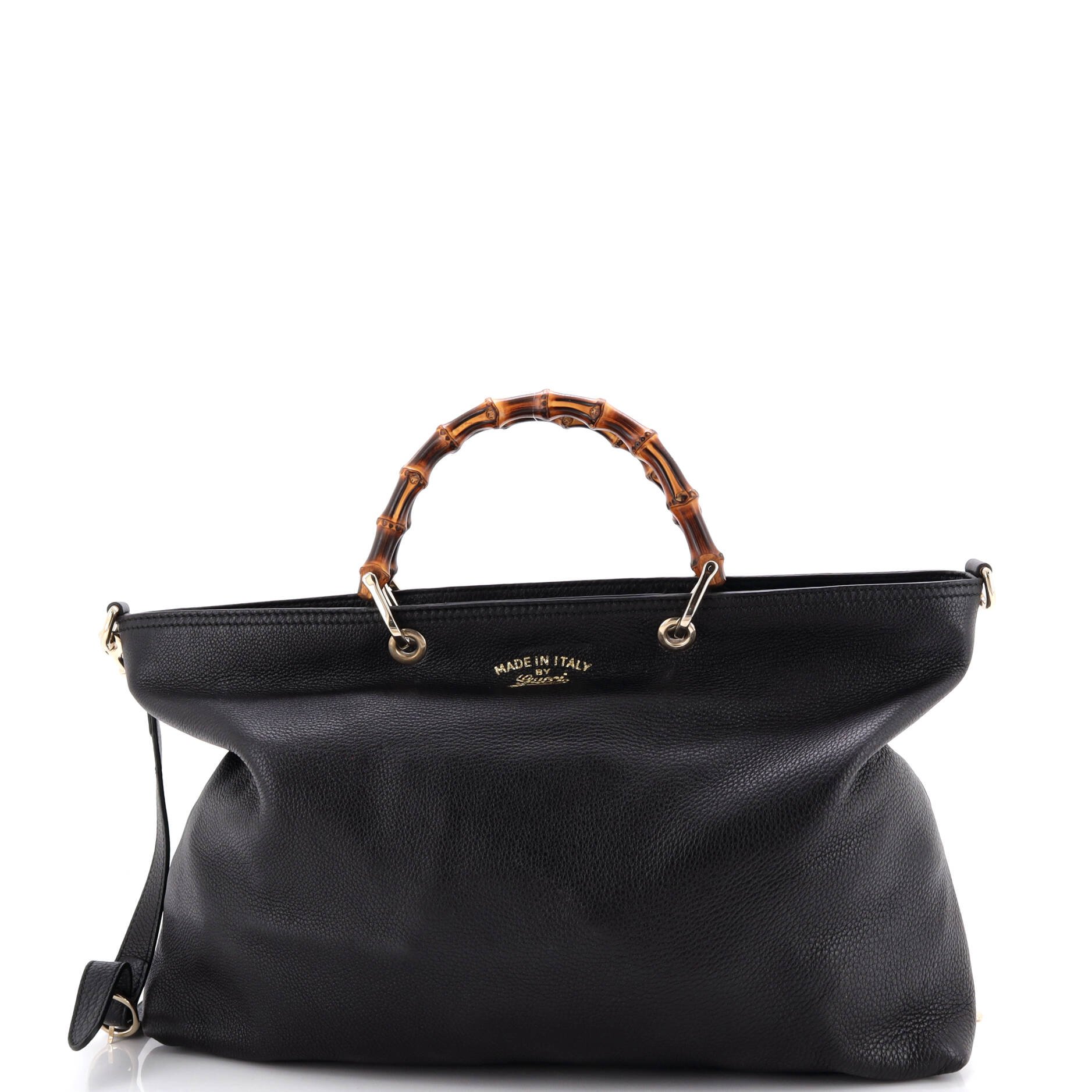 Bamboo Shopper Tote Leather Large