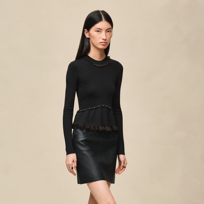Noir Jewel Long-sleeve Sweater