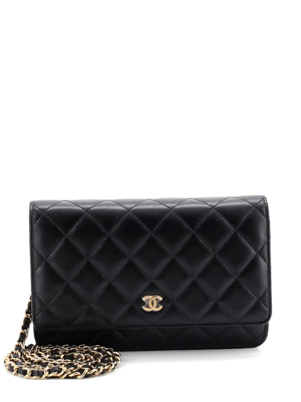 Wallet on Chain Quilted Lambskin crossbody bag