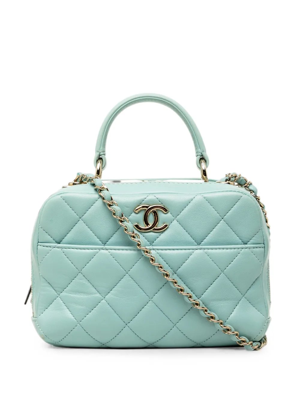 2019 Small Lambskin Trendy CC Bowling Bag satchel
