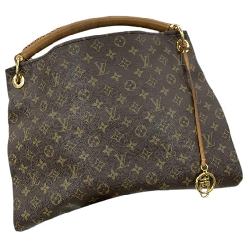 Artsy leather handbag