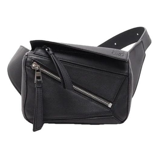 Puzzle leather crossbody bag