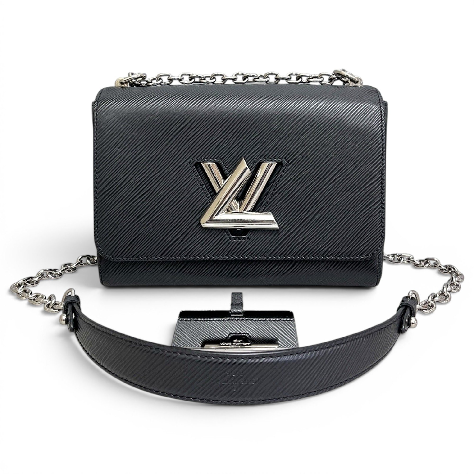 Twist leather handbag