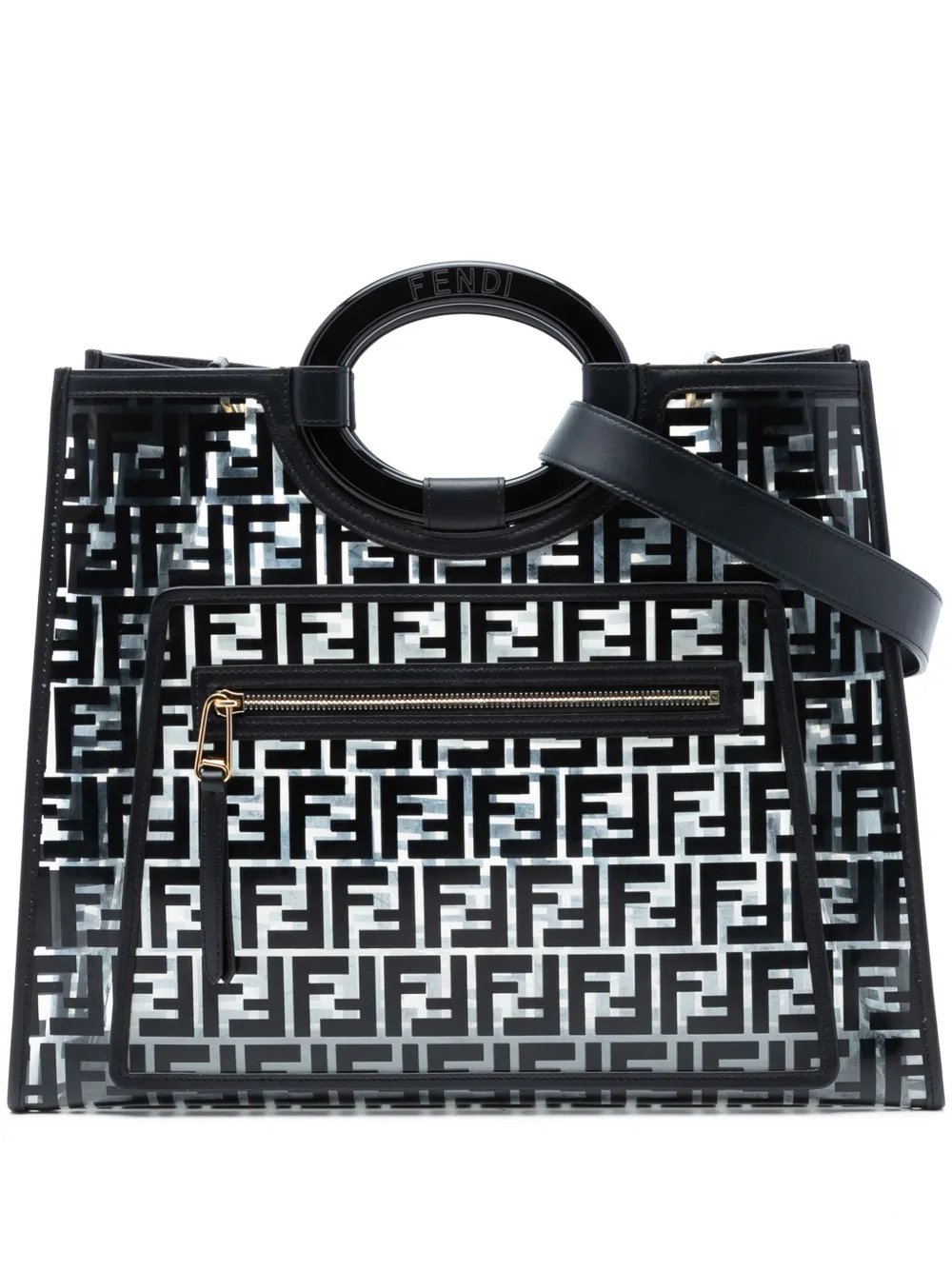 2010-2026 Medium FF PVC and Vitello Century Runaway Shopper Tote satchel