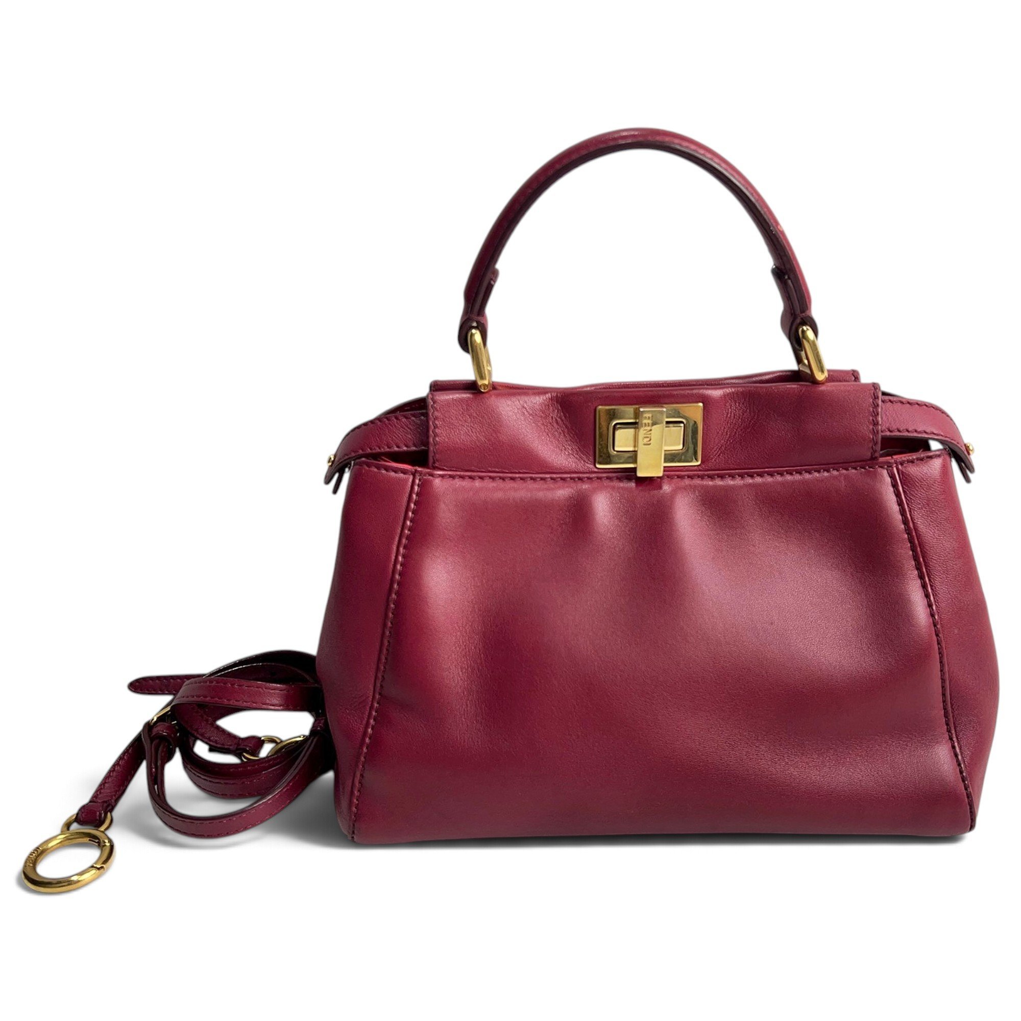 Peekaboo leather handbag