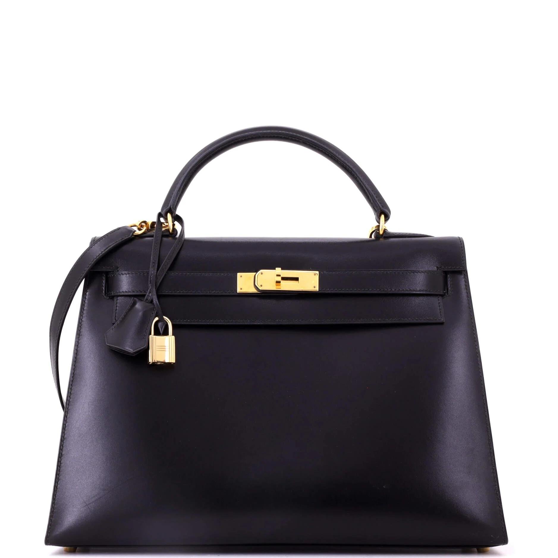 Kelly 32 leather handbag