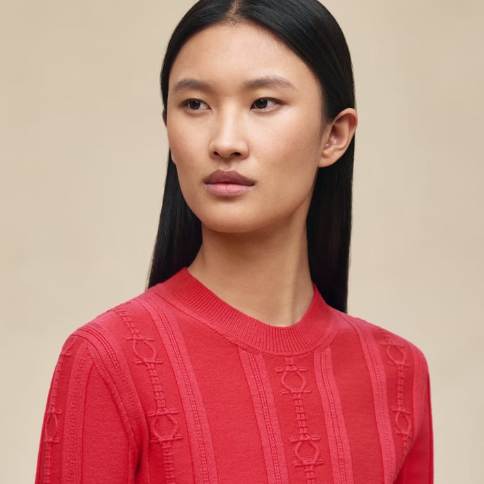Rose Pivoine Long-sleeve Sweater