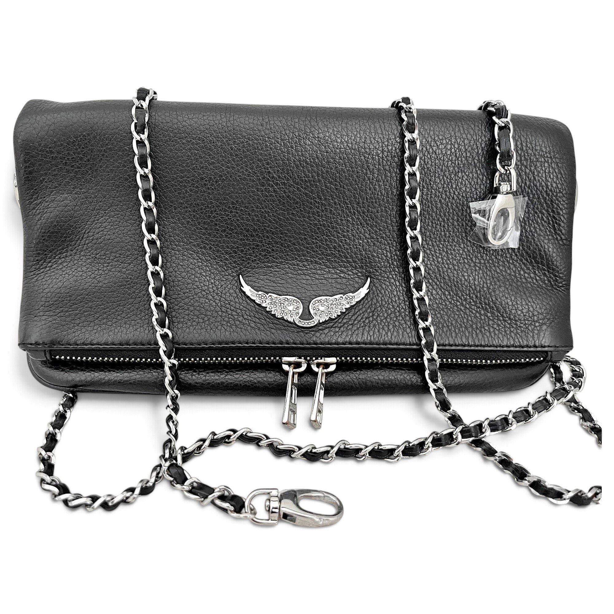 Rock leather crossbody bag