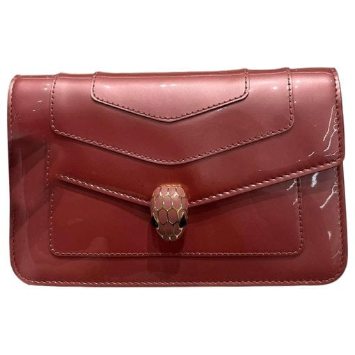 Serpenti patent leather handbag