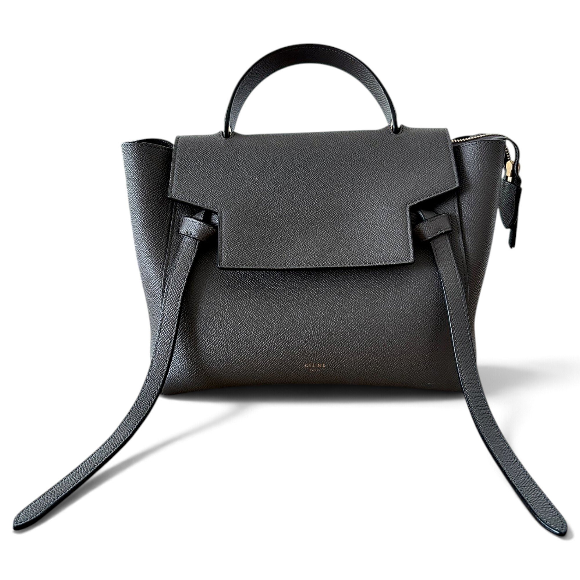 Belt leather handbag