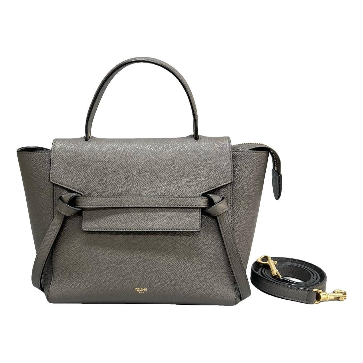 Belt leather handbag