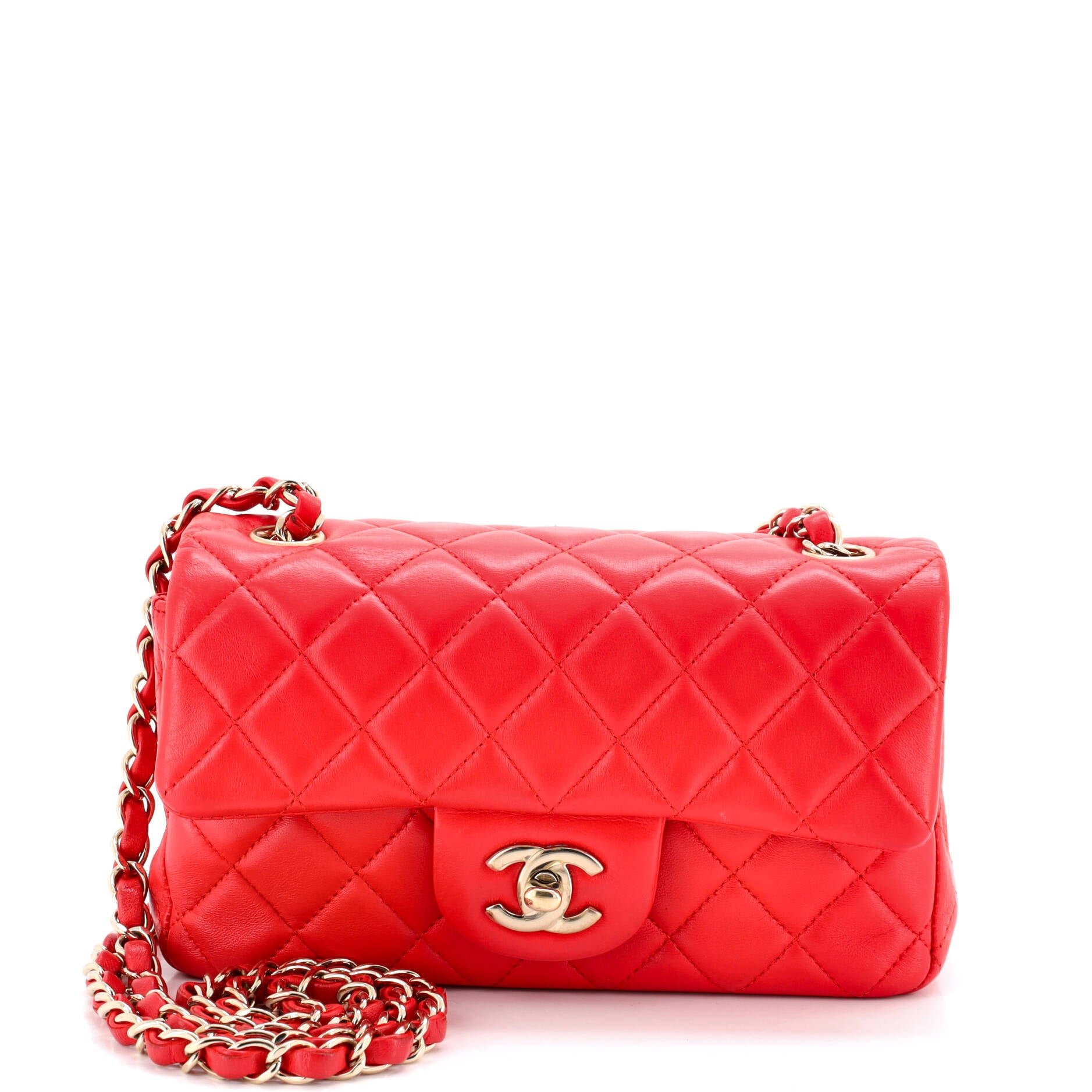 Classic Single Flap Bag Quilted Lambskin Mini