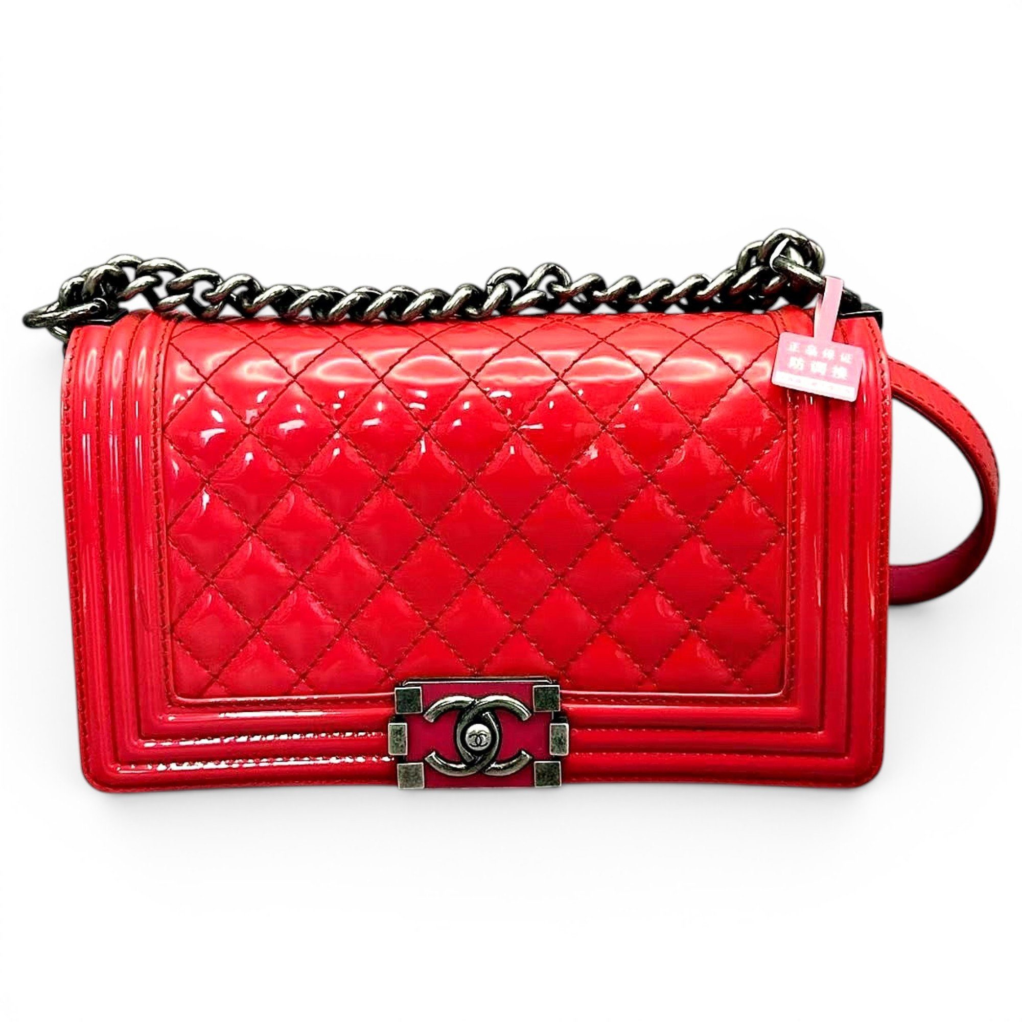 Boy patent leather handbag