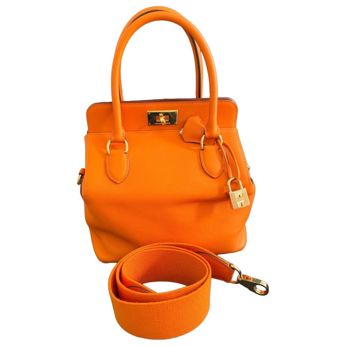 Toolbox leather handbag