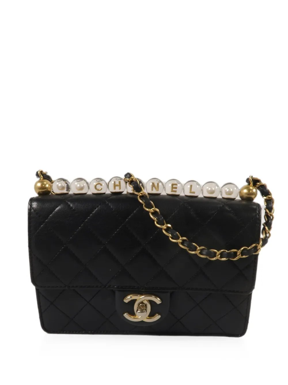 CC turn-lock shoulder bag