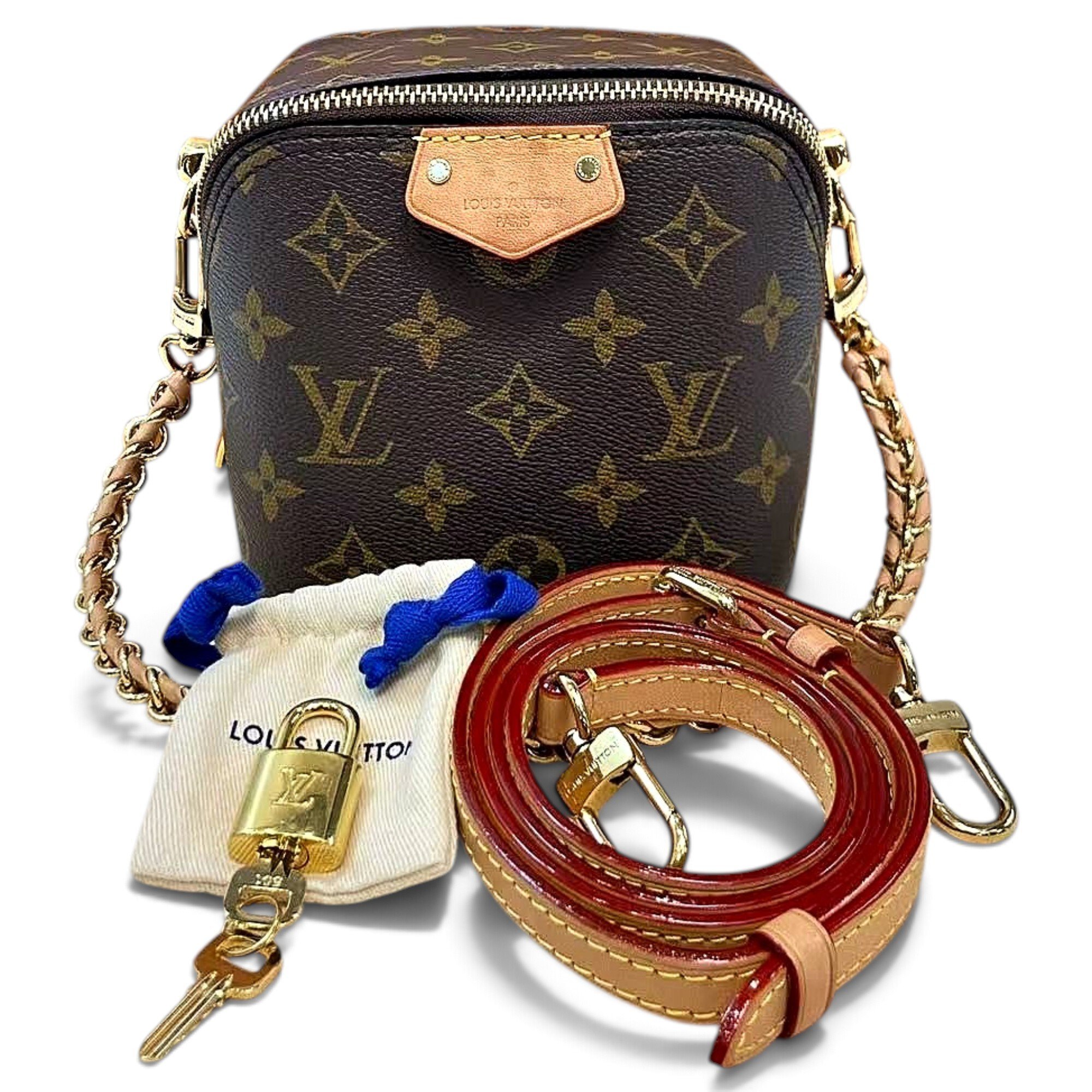 Vanity leather crossbody bag
