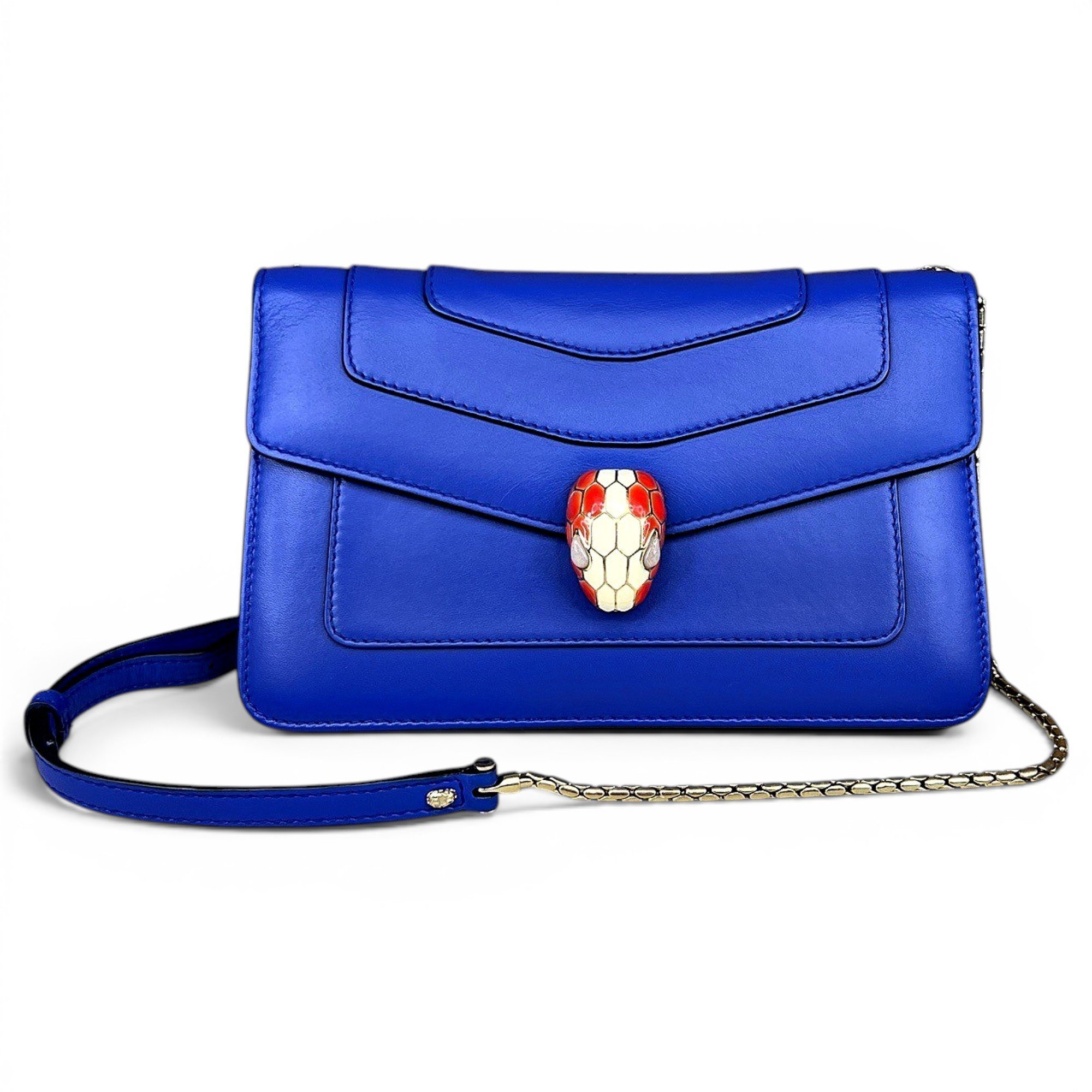Serpenti leather handbag