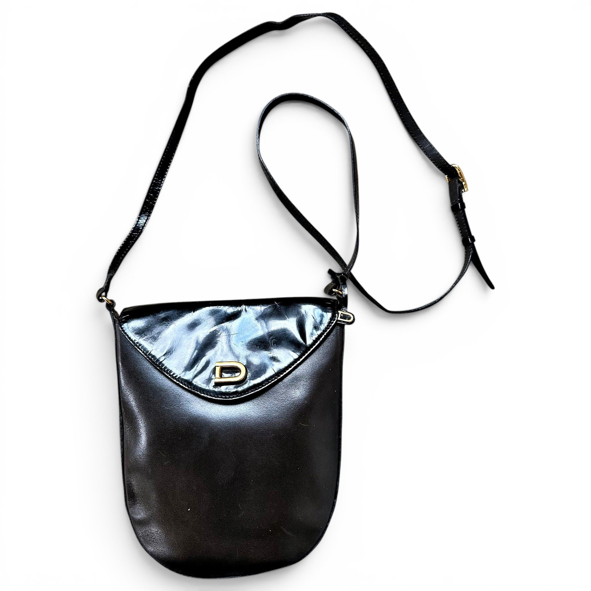 Patent leather crossbody bag