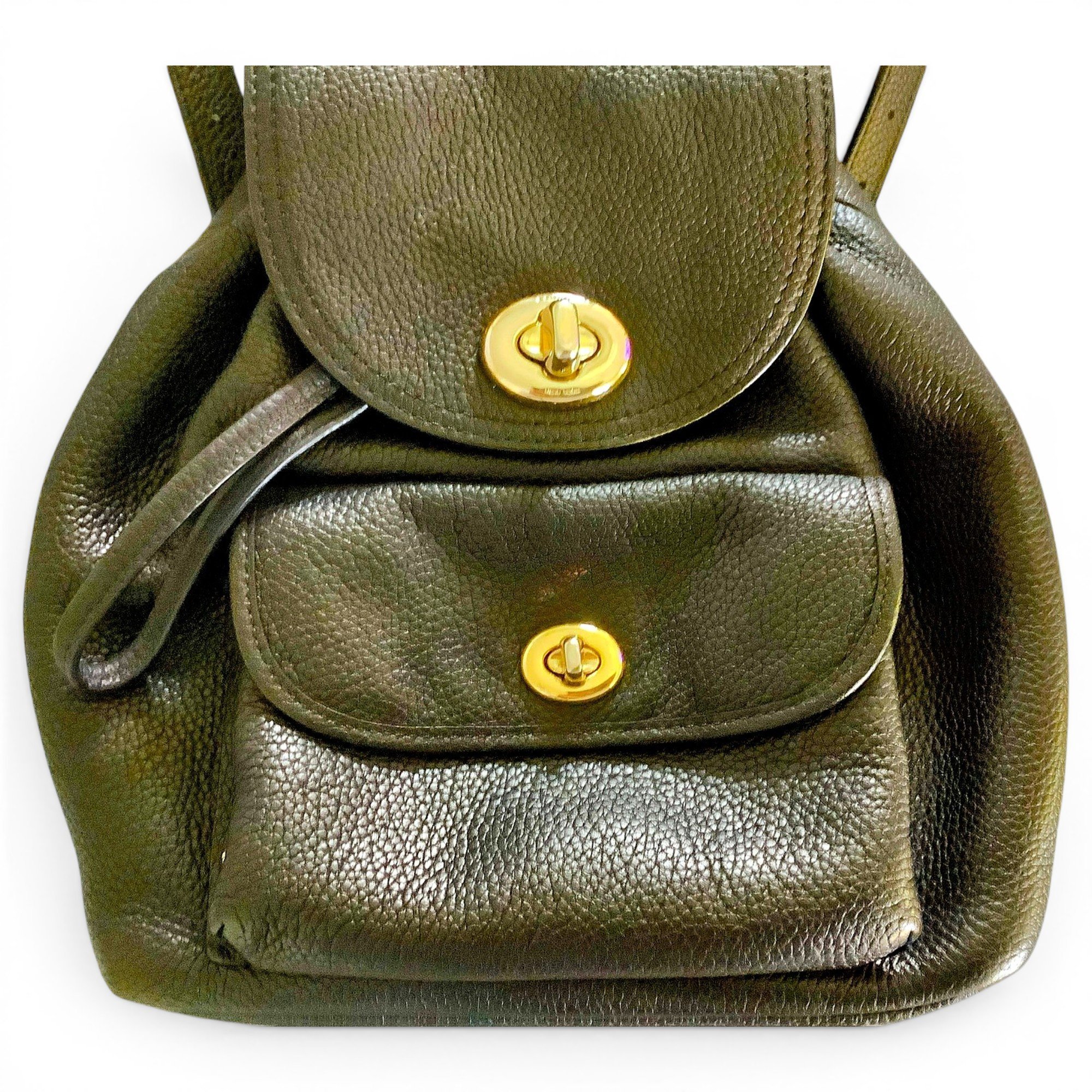 Leather backpack